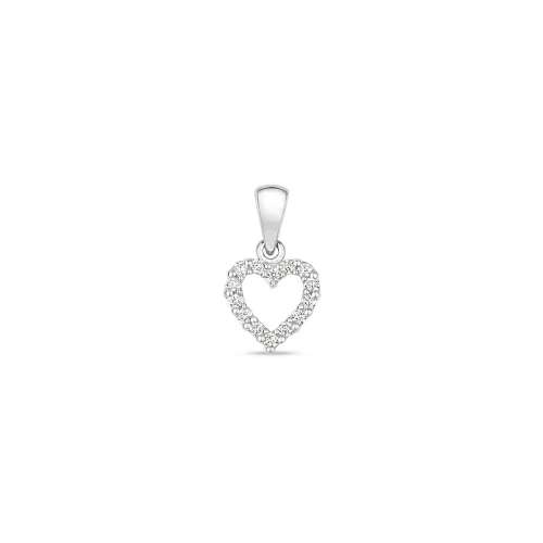 Diamond Heart 0.11ct 9ct White Gold